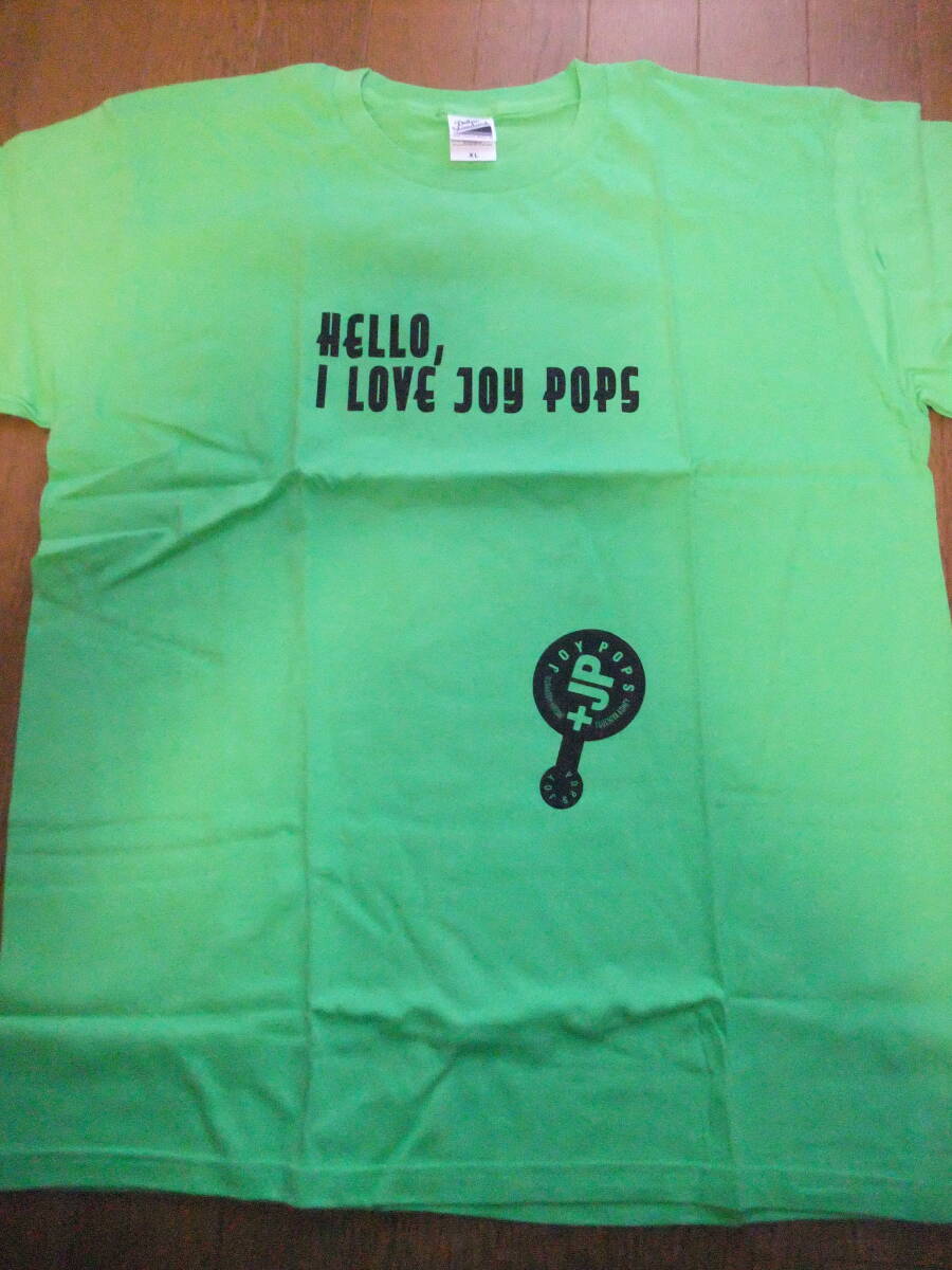 JOY-POPS Tシャツ(XL) グリーン HELLO,I LOVE JOY POPS ストリート・スライダーズ The Street Sliders 村越弘明 HARRY ハリー 未使用品_画像3