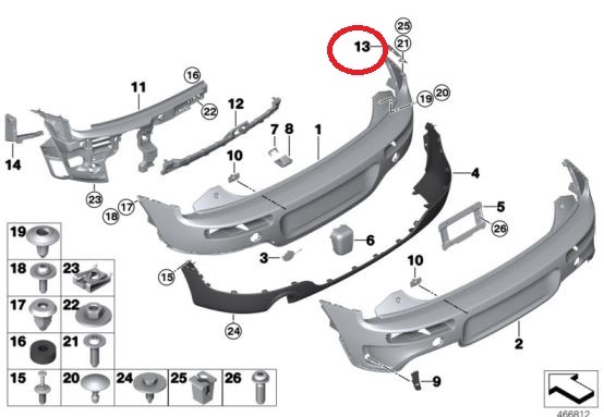 BMW MINI( Be M Dub dragon Mini ) R protection film RH genuine products new goods F54 51127427274