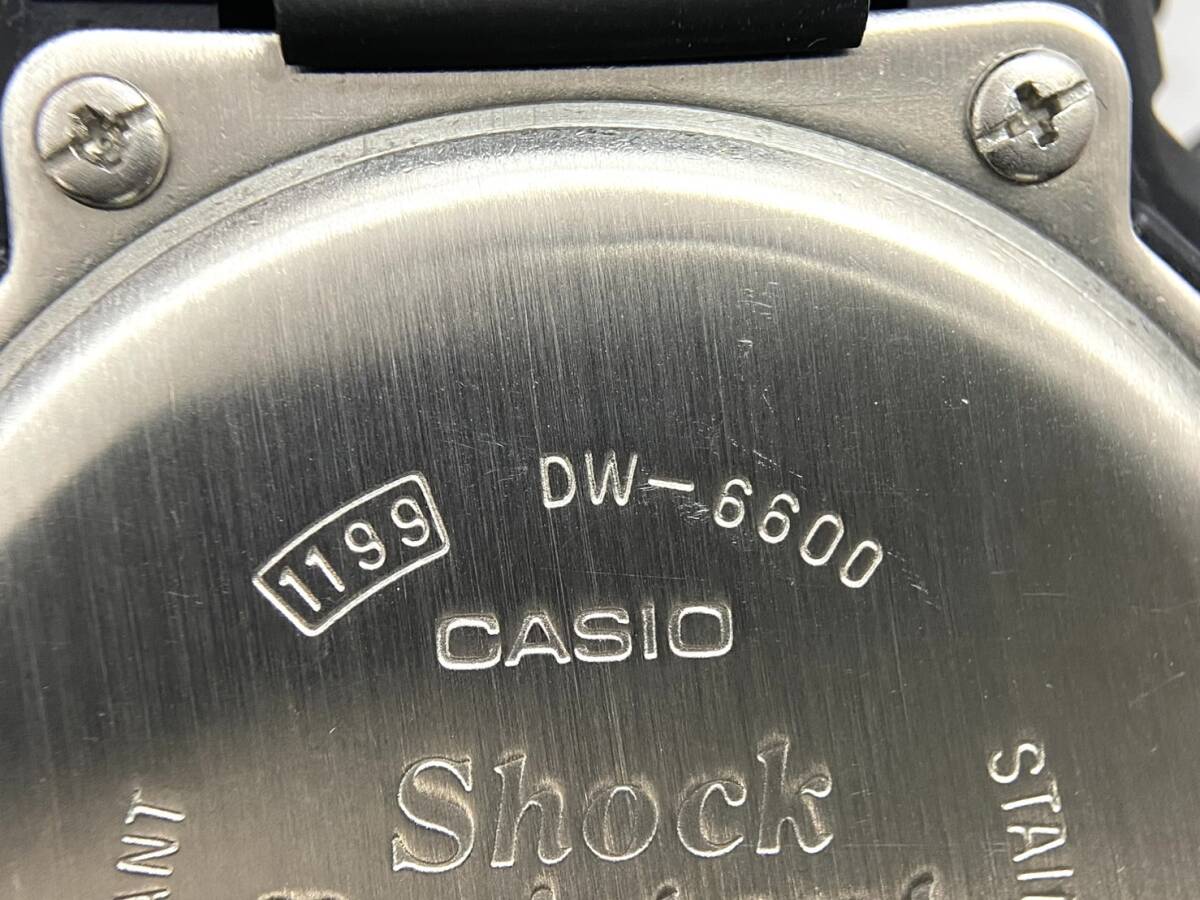 CASIO/カシオ FOX FIRE G-SHOCK DW-6600 クォーツ デジタル文字盤 ブラック/黒 メンズ腕時計 Gショック (ICH16)_画像8