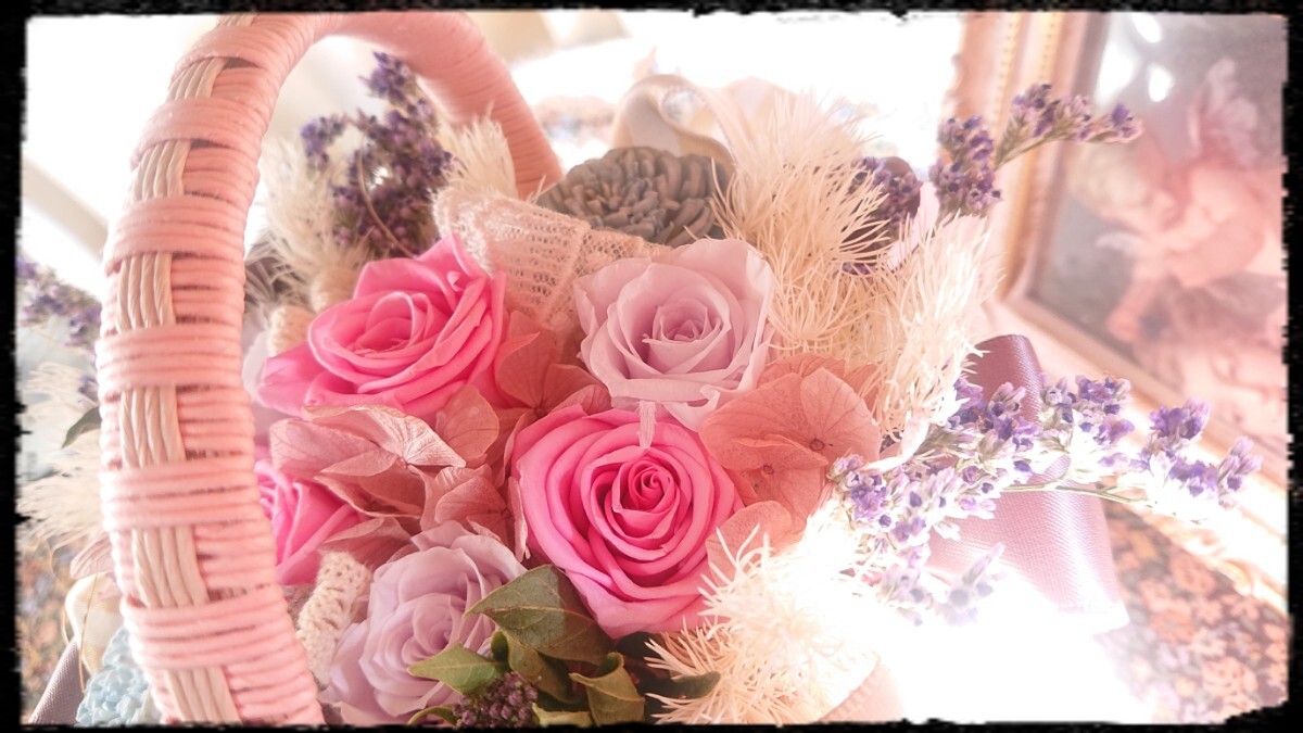 *Bouquet de minuit* роза. аранжировка * консервированный цветок * сухой цветок * благодарность sale1 иен ~*