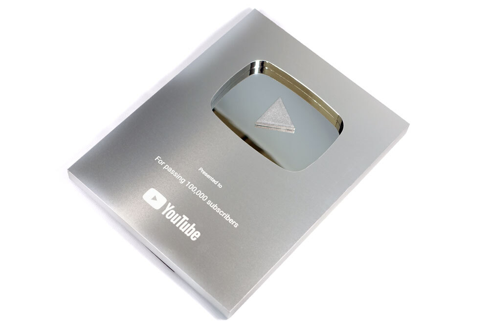 YouTube Award золотой. . серебряный. . копия оригинал дизайн 