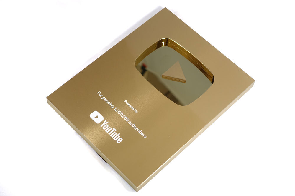 YouTube Award золотой. . серебряный. . копия оригинал дизайн 