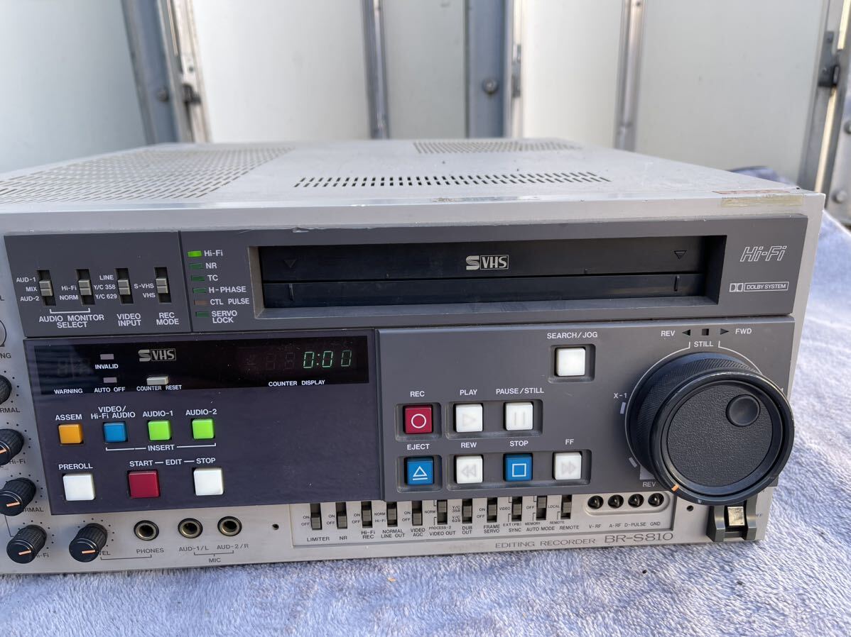 Victor　ビクター　BR-S810　ビデオカセットレコーダー　S-VHS 通電確認のみ　現状品_画像3