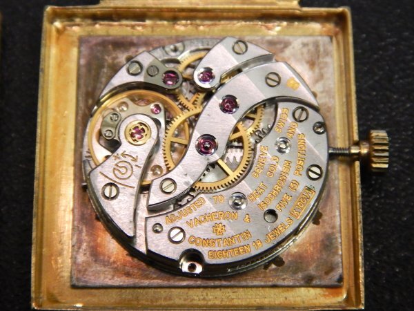 6279 希少売切り☆ VACHERON CONSTANTIN 6787 K18YG Cal. K1001 18 Jewels Mechanical ヴァシュロン コンスタンタン 手巻 メンズ 腕時計の画像8