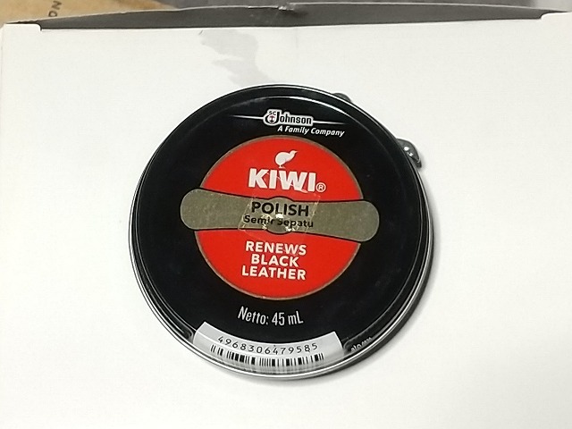 KIWI SHOE POLISH BLACK 黒　靴墨　ワックス　45ml　ｔ