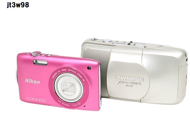 JT3w98 カメラおまとめ NIKON COOLPIX/OLYMPUS μ 動作未確認 60サイズの画像1