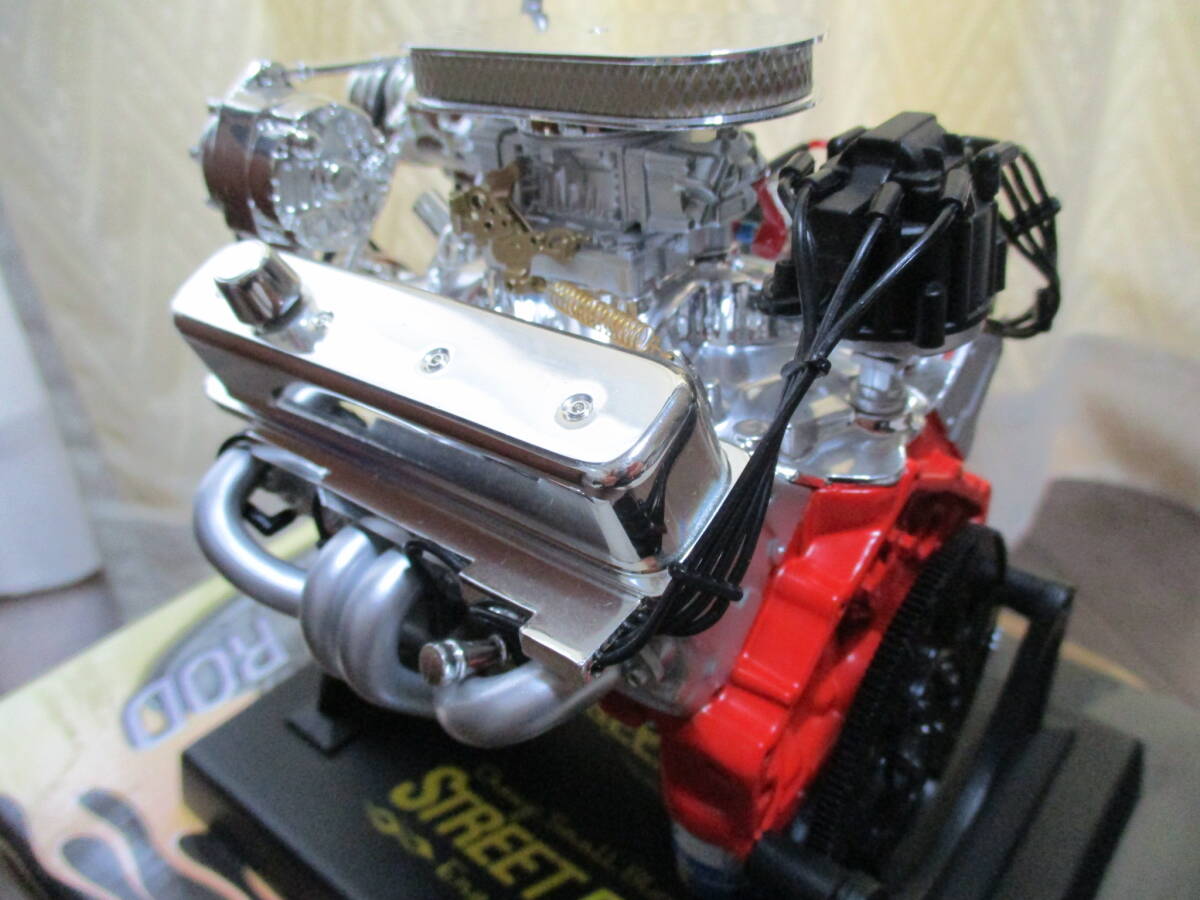 Chevy　Small　Block　Street　Rod　V8　Engine　GM　アメ車の象徴　コルベット　カマロ　可動ギミック　クロームメッキ_画像5