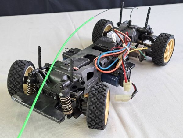 ラジコン 1/10 三菱ランサー エボリューションIV /アドスペックスポーツ タミヤ / TAMIYA 動作未確認_画像6