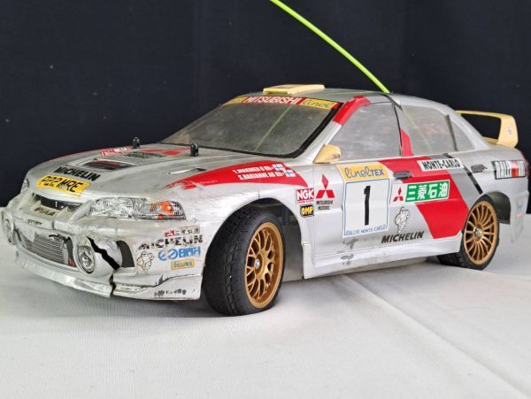 TAMIYA 1/10エンジン RCカー スバルインプレッサ WRC'99 動作未確認 /_画像3
