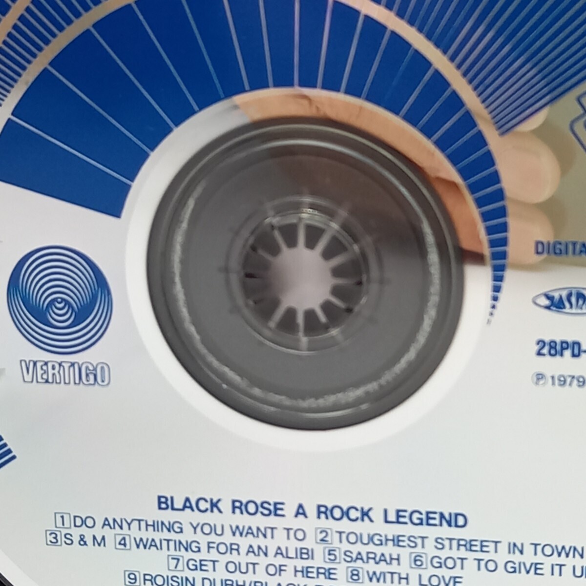 C-0634★中古CD 帯付 旧規格★シン・リジィ ブラック・ローズ　THIN LIZZY BLACK ROSE　ゲイリー・ムーア　28PD-545_画像4