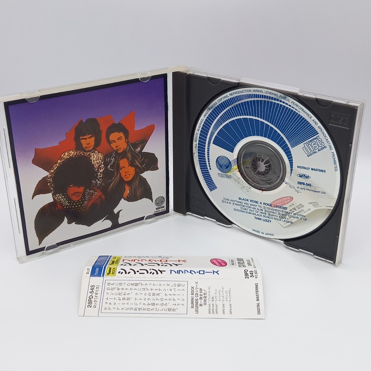 C-0634★中古CD 帯付 旧規格★シン・リジィ ブラック・ローズ　THIN LIZZY BLACK ROSE　ゲイリー・ムーア　28PD-545_画像3