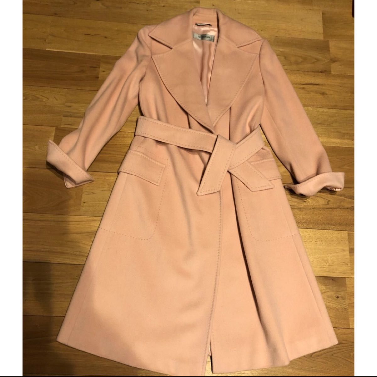 マックスマーラ SPORTMAX ベルデッドコート ピンク カシミヤ マックスマーラ SPORTMAX ベルデッドコート ピンク カシミヤ