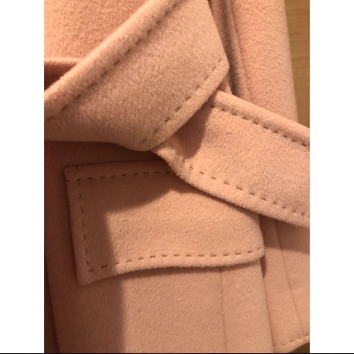 マックスマーラ SPORTMAX ベルデッドコート ピンク カシミヤ マックスマーラ SPORTMAX ベルデッドコート ピンク カシミヤ