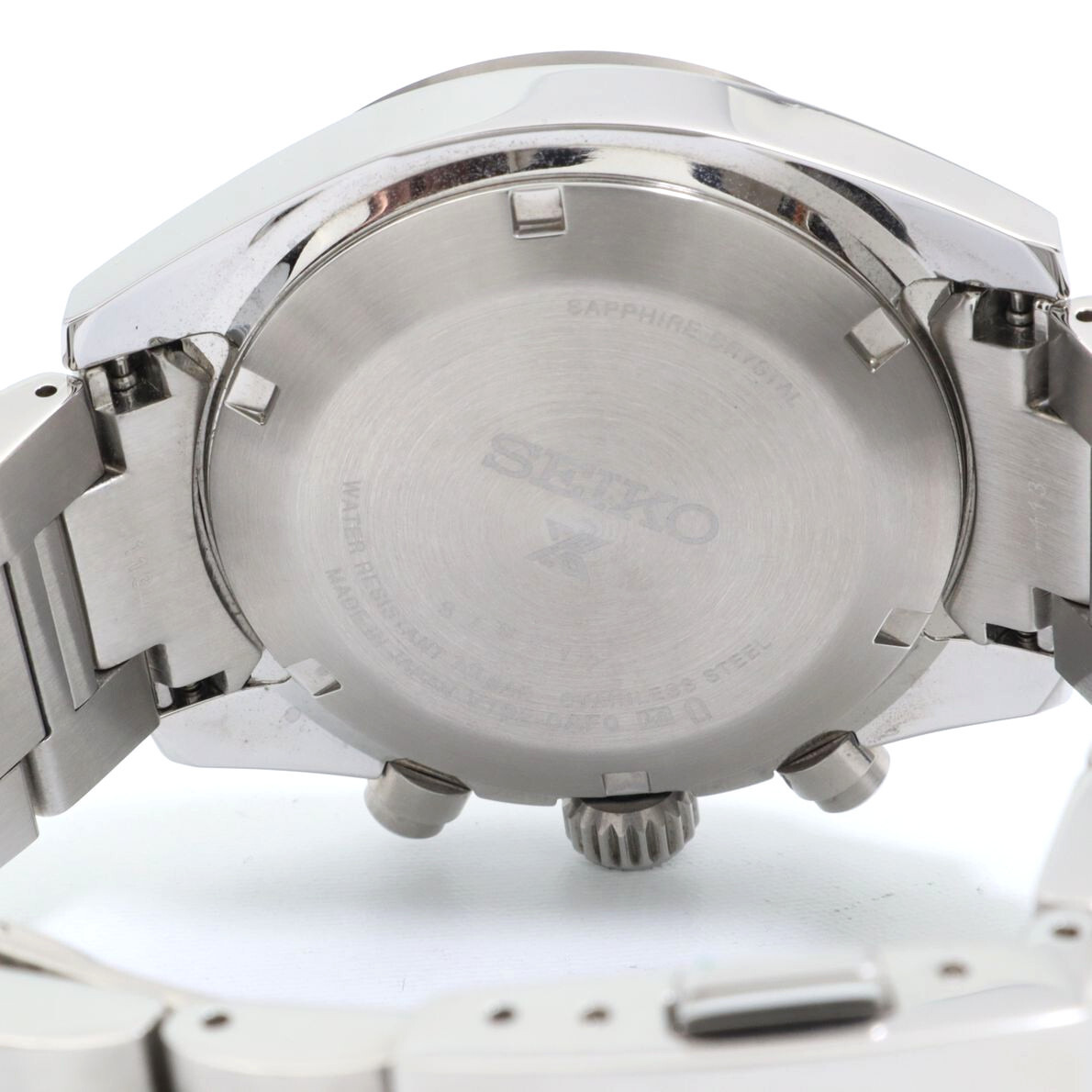 極美品 セイコー SEIKO プロスペックス スピードタイマー ソーラー 腕時計 クロノグラフ グリーン文字盤 メンズ 動作品 SBDL107 V192-0AF0 _画像9