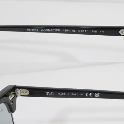 ◆RAY BAN レイバン クラブマスター ウォッシュドレンズ サングラス RB3016 1354/R5 51□21 145 1N グレーレンズ_画像9