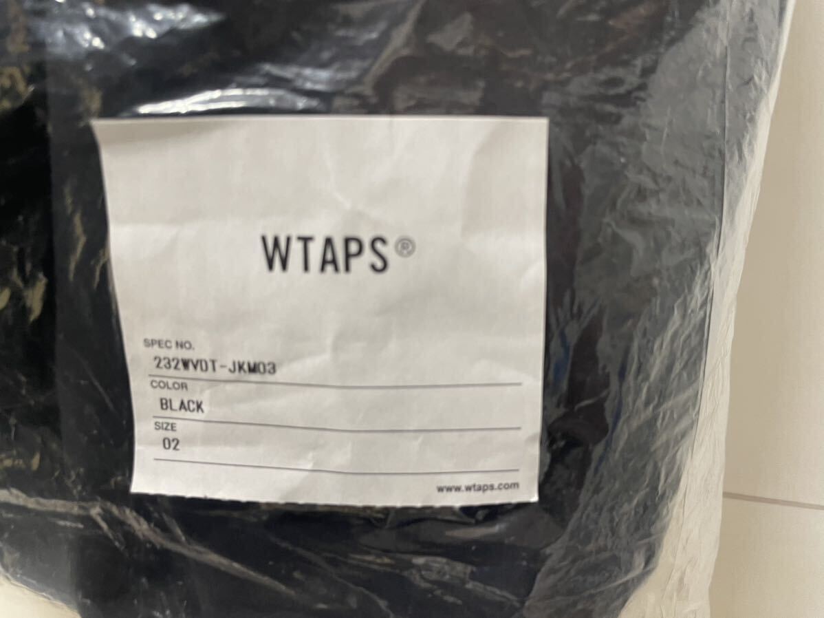 WTAPS ダブルタップス 今季 ナイロン アノラック ジャケット 黒 サイズ02 Mサイズ 232WVDT-JKM03の新品未着用の画像4