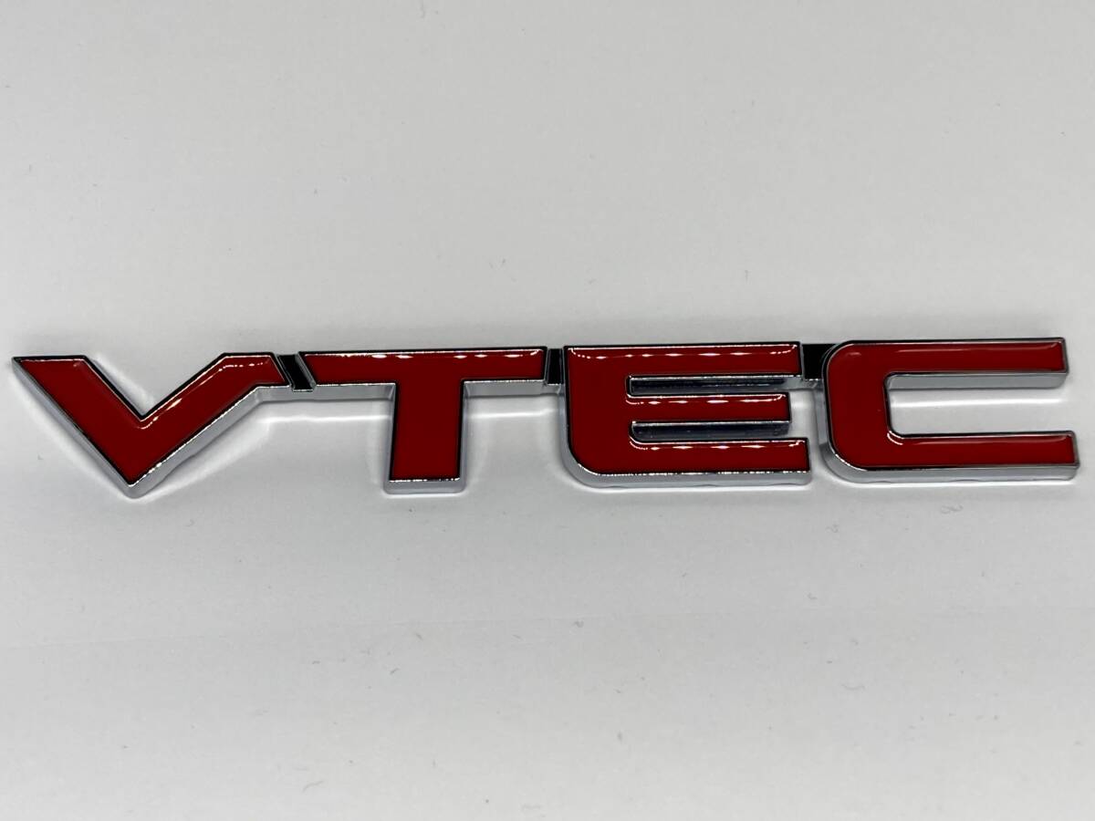 (新品) VTEC エンブレム 赤銀の画像2