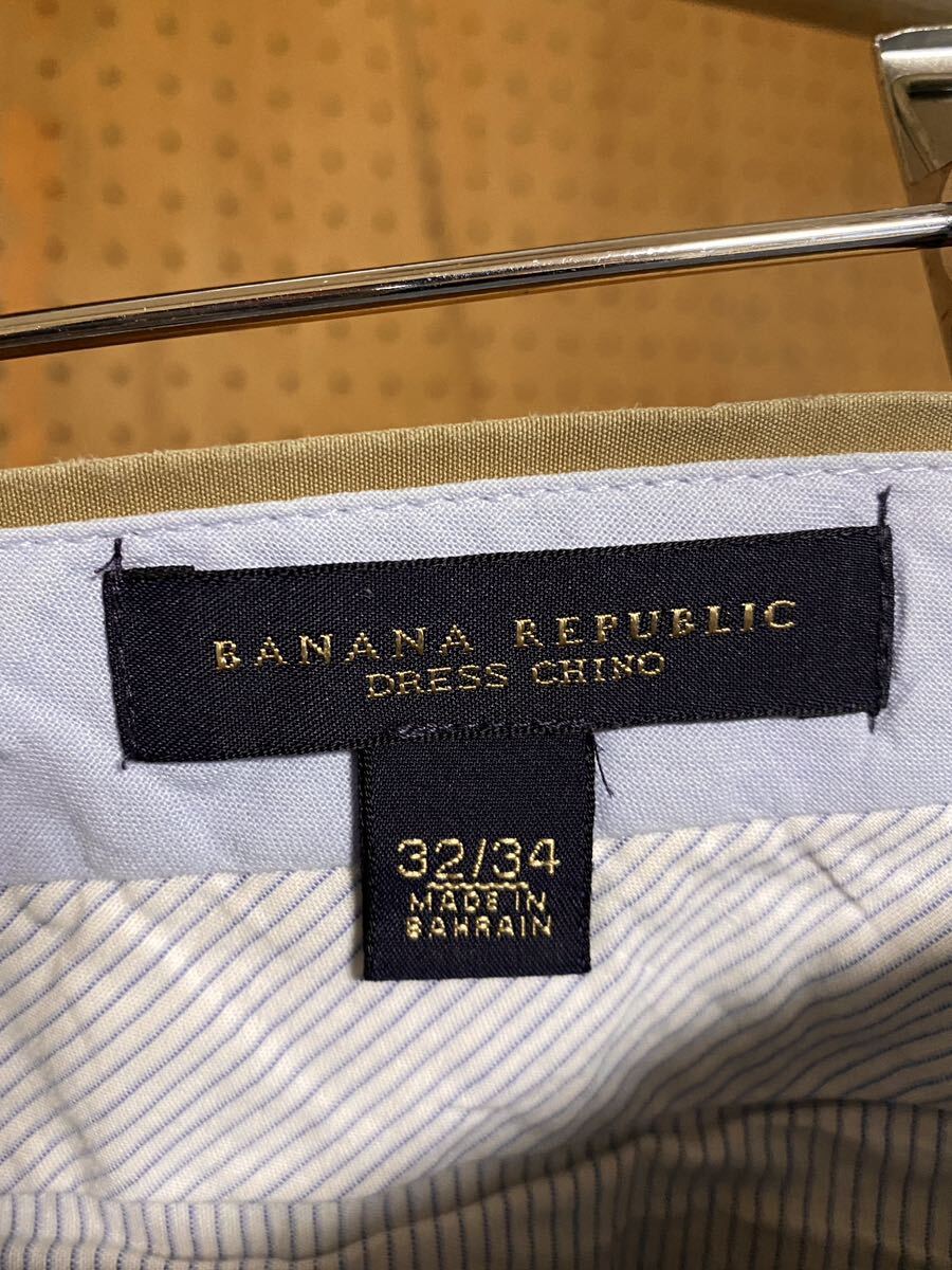 古着 00年代 00s BANANA REPUBLIC バナナリパブリック チノパン 綿パン スラックス トラウザー ボトム ベージュ L ストレート