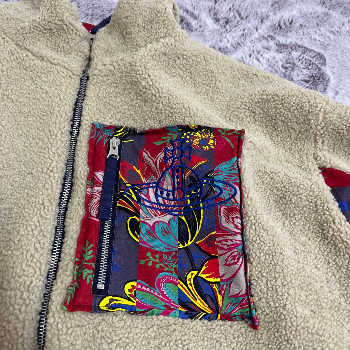 専用 Vivienne Westwood MAN オーブ刺繍 ボア ブルゾン 専用 Vivienne Westwood MAN オーブ刺繍 ボア ブルゾン