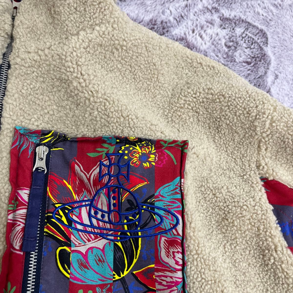 専用 Vivienne Westwood MAN オーブ刺繍 ボア ブルゾン 専用 Vivienne Westwood MAN オーブ刺繍 ボア ブルゾン