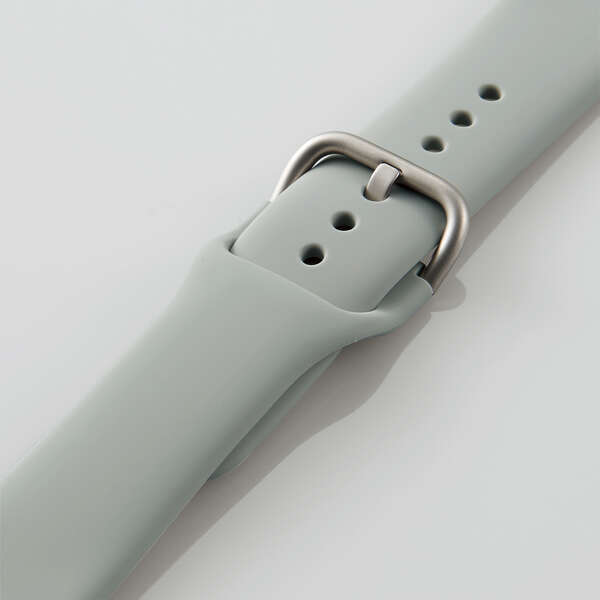 Apple Watch(41/40/38mm)用シリコンバンド ニュアンスカラータイプ 柔らかく装着感の良いシリコン製: AW-41BDSCGGY_画像4