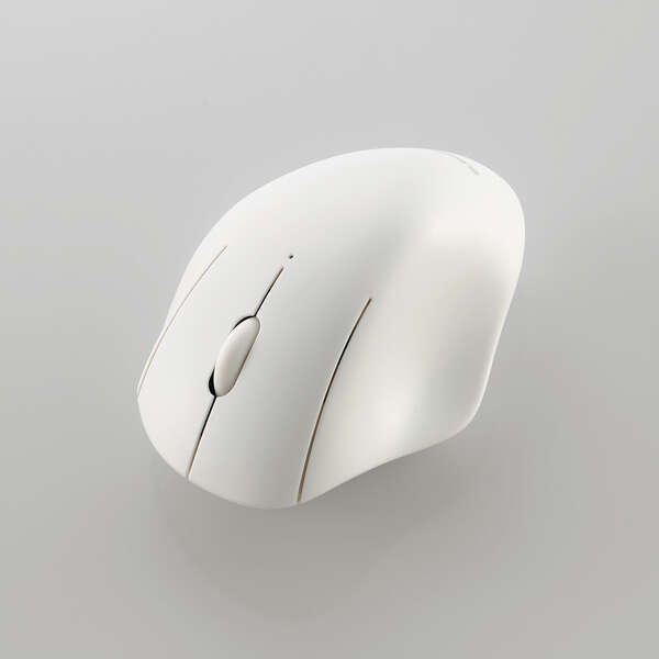 Bluetooth5.0 3ボタンマウス [shellpha] 静音設計/抗菌タイプ やわらかな曲線とやさしい色調のデザイン: M-SH10BBSKWH_画像8