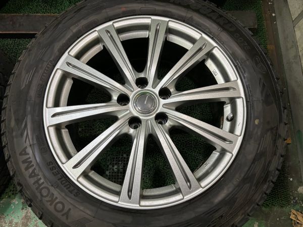 ヨコハマ　アイスガードG075　235/60R18　アルミホイール付きセット　4本　5H/8J　ET43/114.3　深溝　スタッドレスタイヤ_画像2