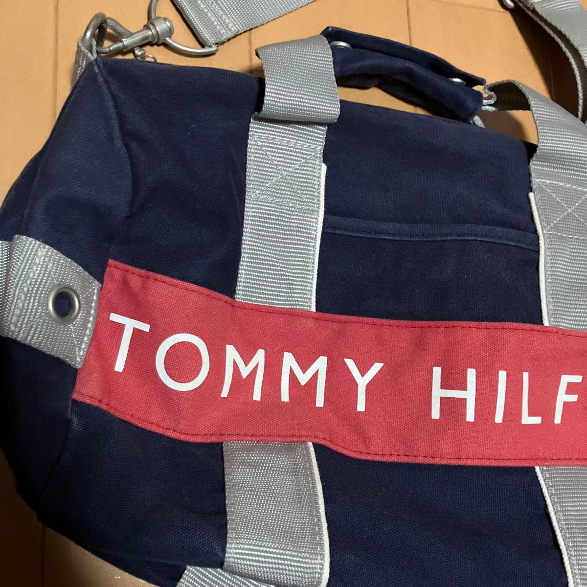 TOMMY HILFIGER トミーヒルフィガー 2way ボストンバッグ ショルダーバッグ　ネイビー