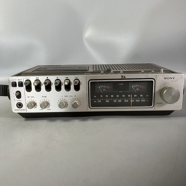 B2-141 SONY ソニー ジャンク品 STEREO CASSETTE CODER CF-2700 ステレオカセットコーダー 約W35.5T10.5H24cmの画像2