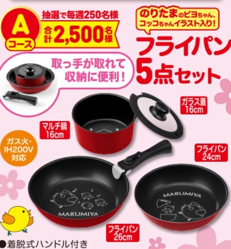  prize * circle beautiful shop spring. condiment furikake campaign Mark 60 sheets fry pan set rice set present ..!
