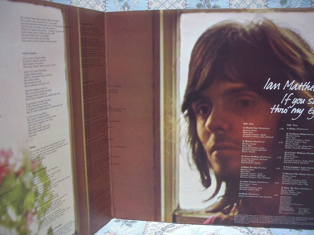 【LP】IAN MATTHEWS IF YOU SAW UK70sフォーク☆FAIRPORT CONVENTION SANDY DENNY RICHARD THOMPSON 英VERTIGO大渦巻き初回極美品!!!★_画像2