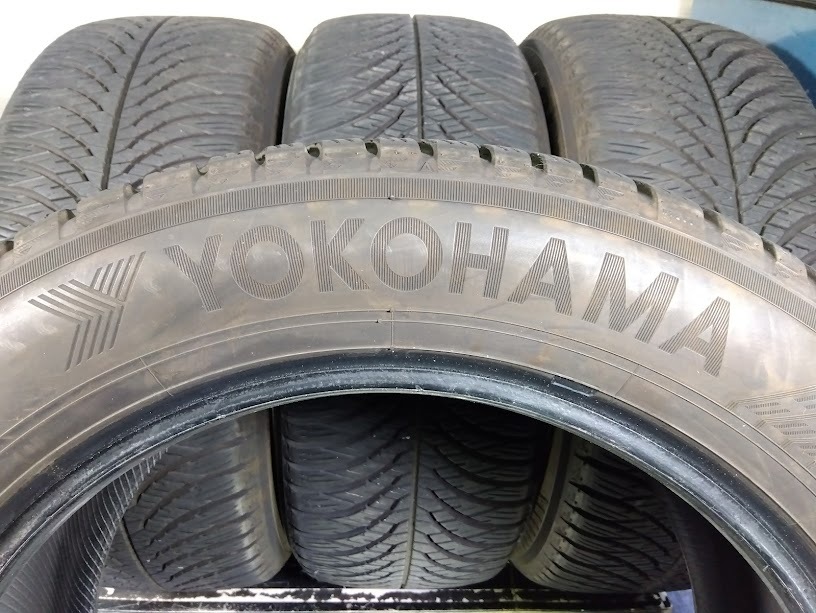 【希少品】ヨコハマ 全天候【オールシーズン】225/55R17 中古4本 AW21 BluEarth-4S　225/55/17　225/55-17_画像1