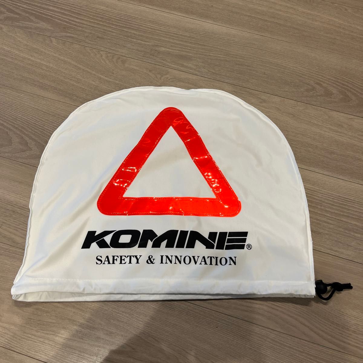 KOMINE（コミネ）ヘルメット 収納袋　ヘルメットバッグ　三角表示付き