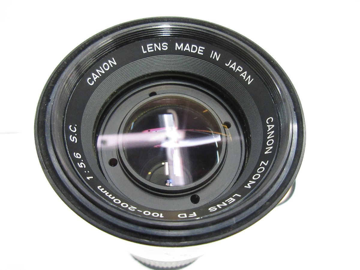 〇Canon ZOOM LENS FD 100-200mm 1:5.6 ズームレンズ 一眼 カメラ キャノン レンズフィルター付_画像5