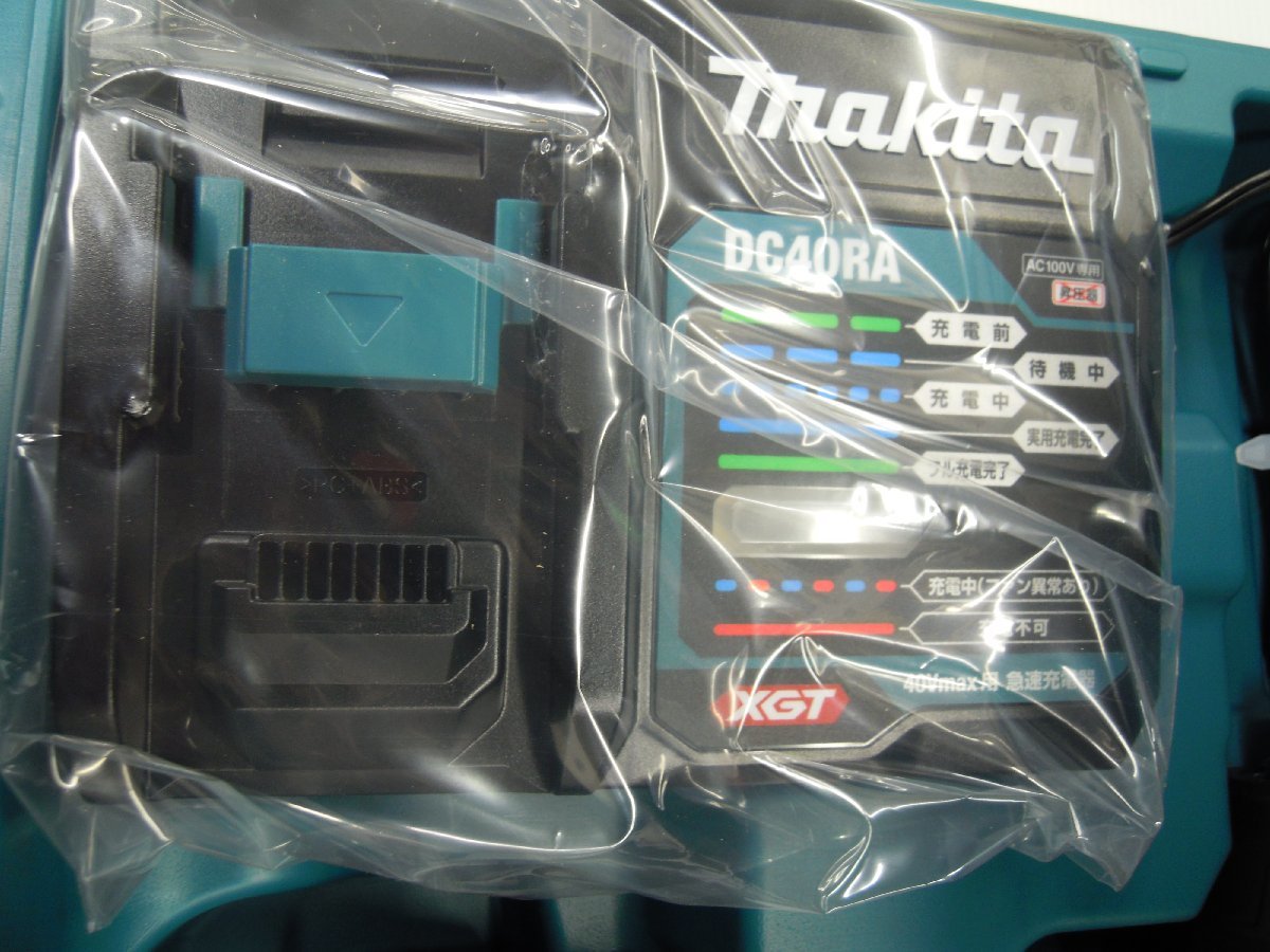 未使用品　Makita/マキタ 充電式インパクトレンチ TW001GRDX バッテリー2個・急速充電器付_画像7