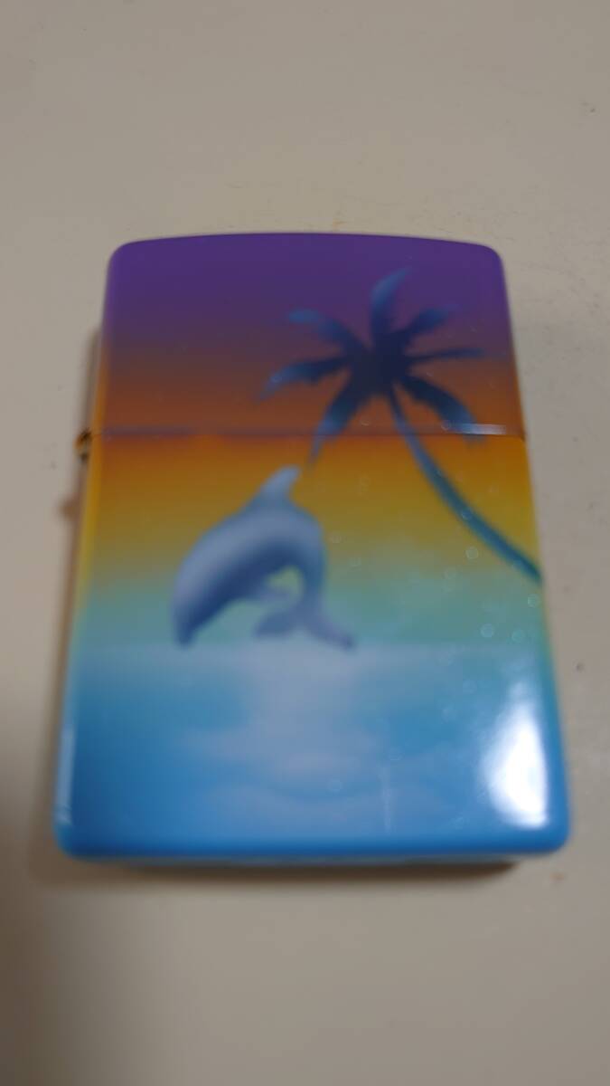 新品未使用品 ZIPPO DOLPHIN & PARMTREE (1999)_画像2