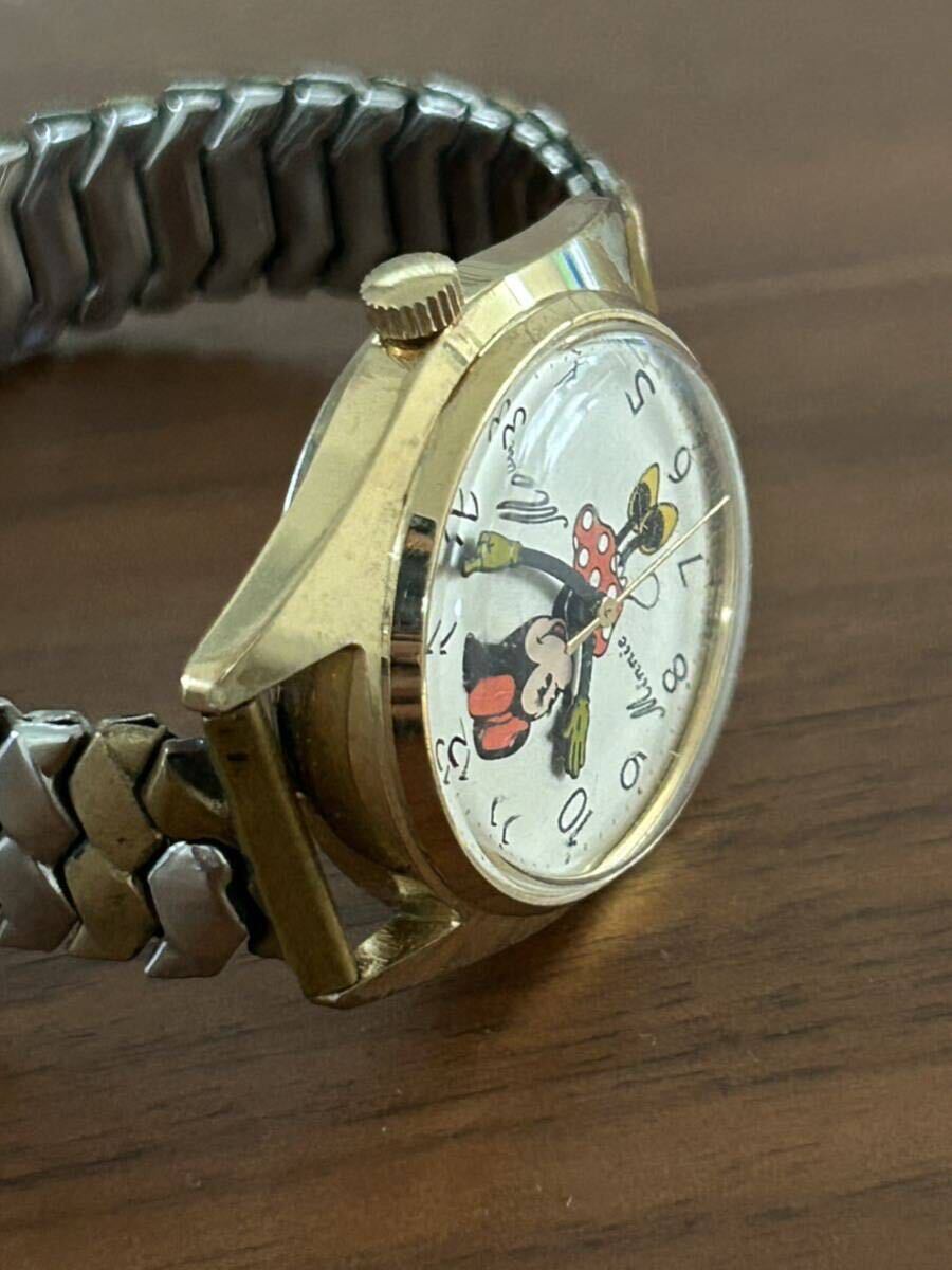 ① Seiko Disney watch hand winding type wristwatch 