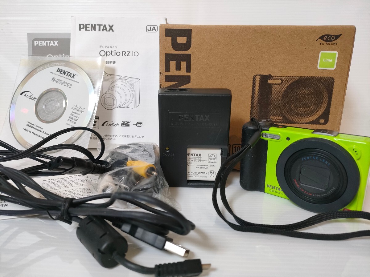 PENTAX コンパクトデジタルカメラ Optio RZ10 ライムの画像1