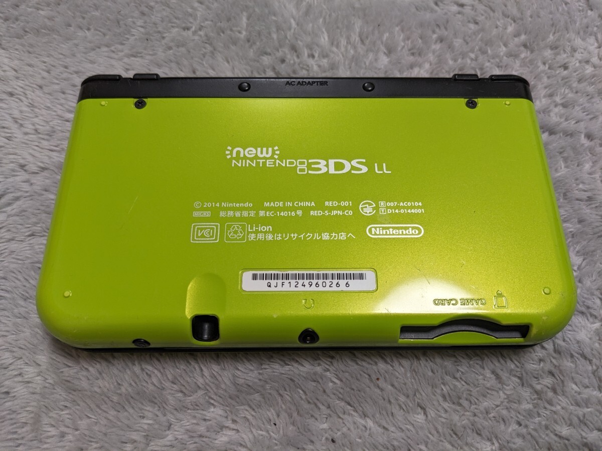 即決★New　3DSLL　ライム　ブラック　本体のみ