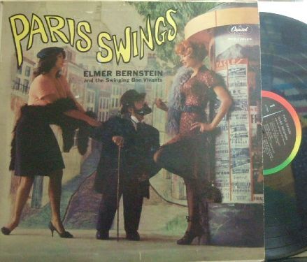 ３枚で送料無料【米Capitol】Elmer Bernstein/Paris Swings (Barney Kessel, Andre Previn, Shelly Manne, etc) promo_画像1
