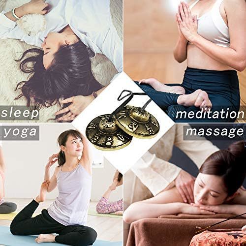 AKR+M ティンシャ チベタンベル チベットベル ケース付き 打楽器 ヨガ 瞑想 ヒーリングの画像5