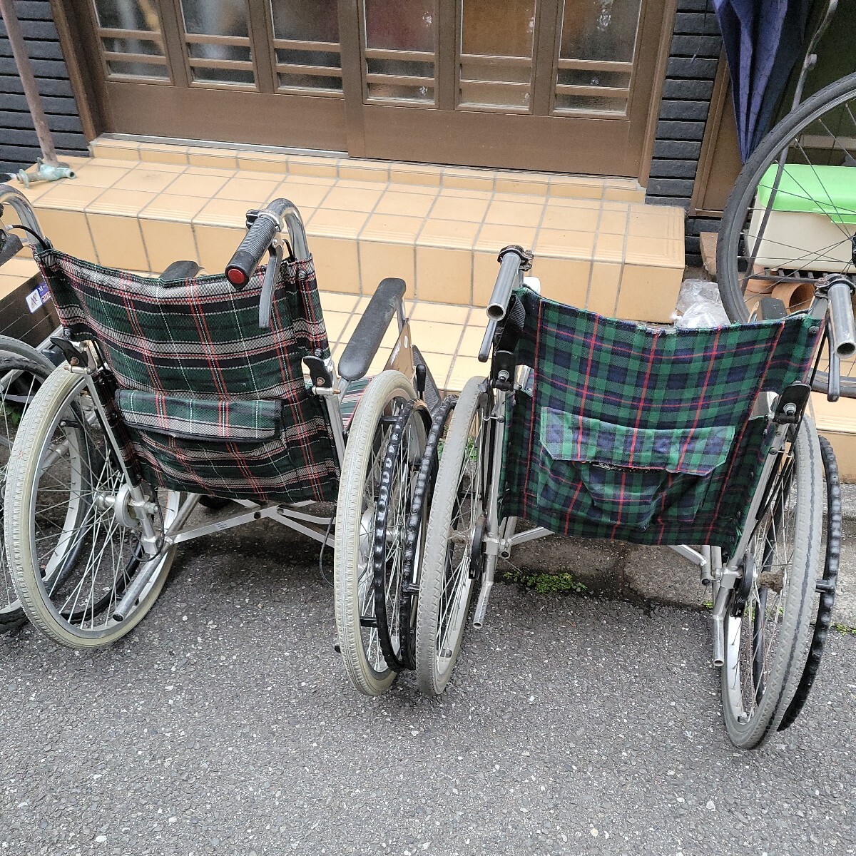引き取り限定　M-1 車いす　３台　ジャンク　介護　車椅子　ミキ_画像9
