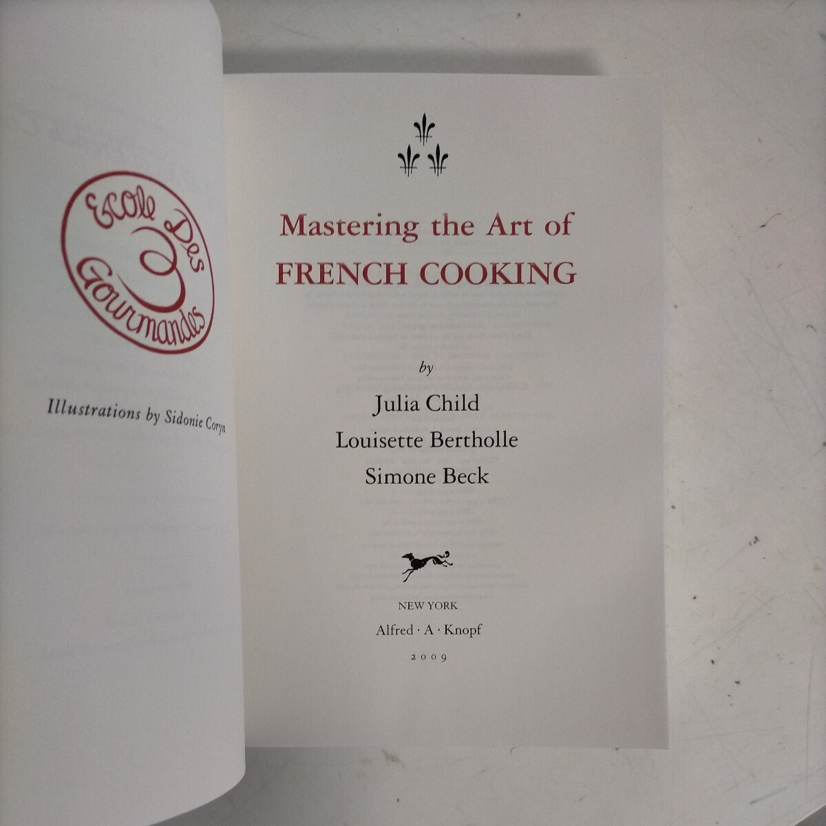 Julian Child: Mastering the Art of French Cooking ジュリア・チャイルド 2009年〇古本/洋書/カバーヨレヤケ傷み濡れシミ/天シミ/レシピの画像4