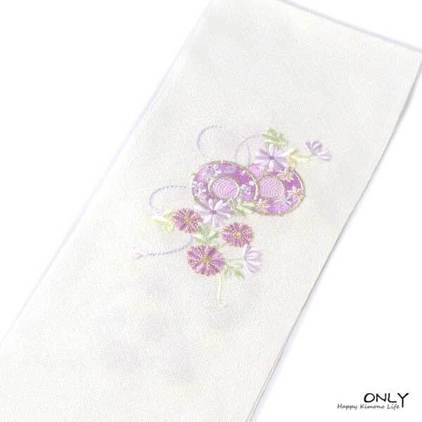 刺繍 半衿 振袖用 ポリエステル 友禅調 訪問着 色無地 振袖 成人式 結婚式 卒業式 日本製 送料無料 ONLY ppp-331_画像3