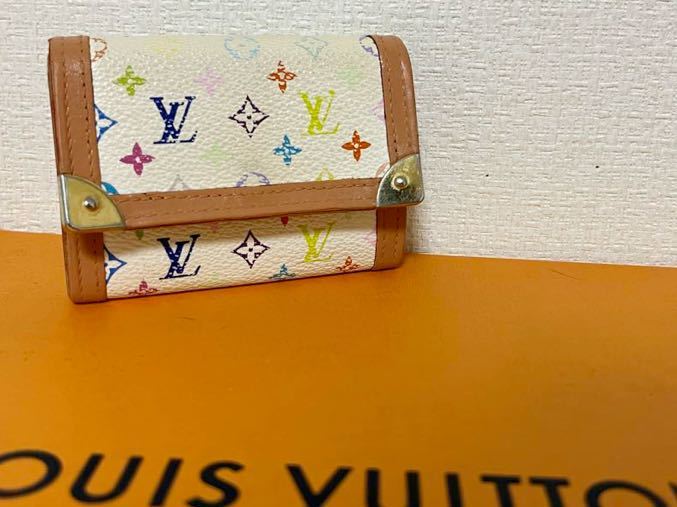 【1円〜】美品　ルイヴィトン コインケース 小銭入れ モノグラムマルチカラー ポルトモネ カード入れ LOUIS VUITTON_画像1