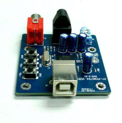 新品◆PCM2704 USB DAC 出力 ステレオミニ 光 同軸 S/PDIF_画像3