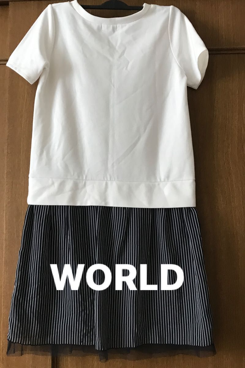 ○WORLD  切り替えチェニックワンピース　美品