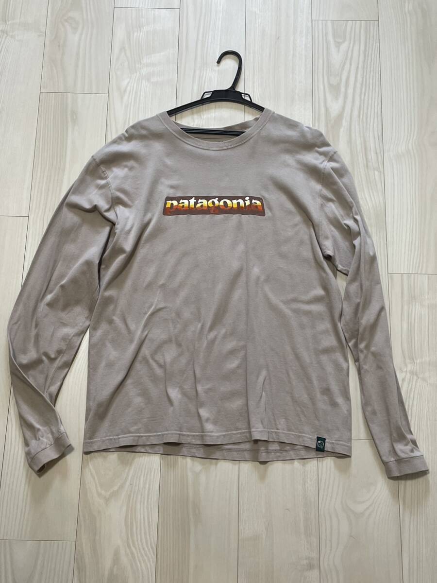 中古 パタゴニア Patagonia ロング Tシャツ コットン オーガニック 長袖T_画像1