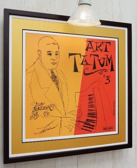 アート テイタム/レコジャケ ポスター 額付/Art Tatum/The Genius Of Art Tatum #3/ジャズ/Jazz Piano Art/DSM/David Stone Martin_画像6