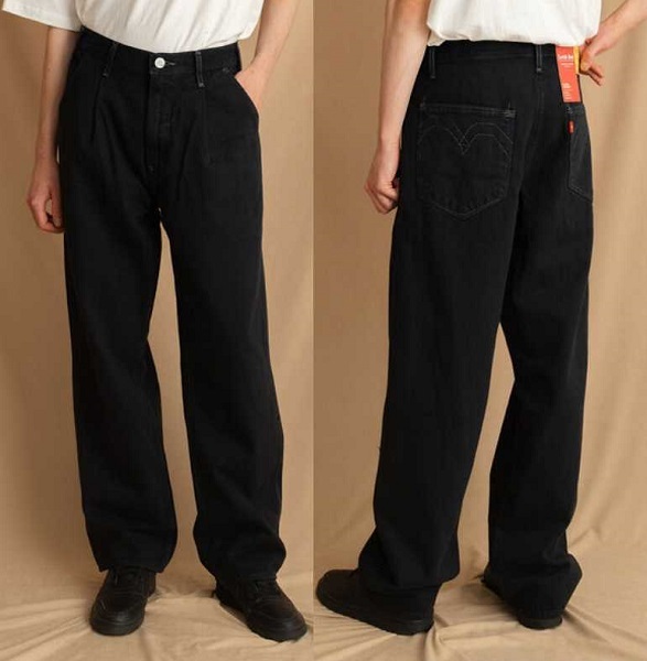 リーバイス レッド W30 プリーテッド トラウザー デニムパンツ 定価13200円 ブラック Levi’ｓ Red PLEATED TROUSER　A11200001_画像1